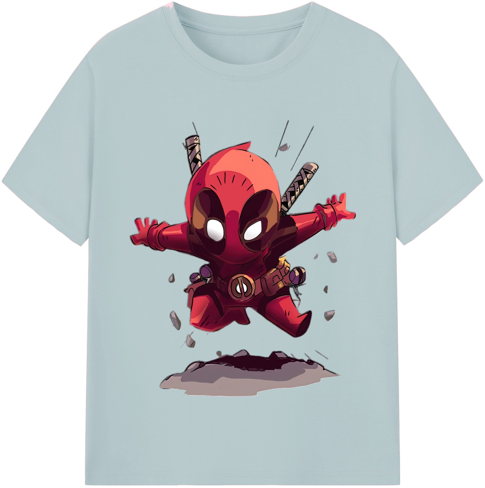（画像用） Deadpool デッドプール 綿100％半袖Tシャツ（フロントプリント）
